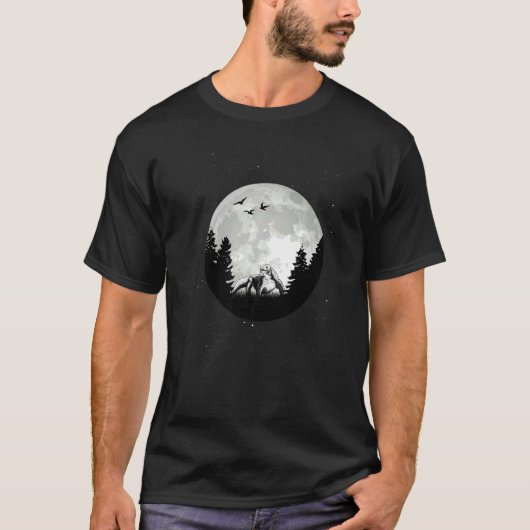 コモド・ドラゴンモニタートライザードムーン Tシャツ (正面)