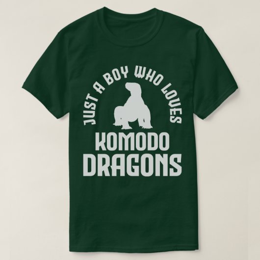 コモド・ドラゴン Tシャツ (デザイン正面)