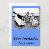 コモナータンブラー鳩カルテット 招待状 (正面/裏面)