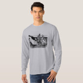 コモナータンブラー鳩カルテット Tシャツ (正面フル)