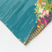 コモパインターリートラベルアートヴィンテージ フリースブランケット (角)