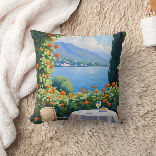 コモピロー湖 クッション (ブランケット)