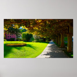 コモベラジオウォークウェイイタリアの秋 ポスター