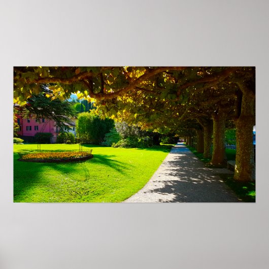 コモベラジオウォークウェイイタリアの秋 ポスター (正面)