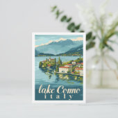 コモレイクイタリアヴィンテージ有名なトラベルプレイス ポストカード (スタンド正面)