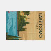 コモレイクイタリアヴィンテージ フリースブランケット (正面(横))