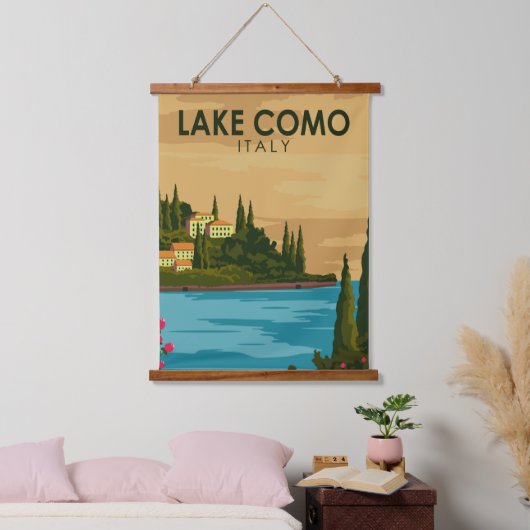 コモレイクイタリアヴィンテージ 吊り下げ型タペストリー (寝室)