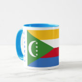 コモロの旗のマグ マグカップ (正面左)