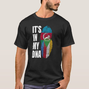 コモロアゼルバイジャンミックスDNAフラグ伝統 Tシャツ