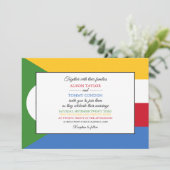 コモロス国旗結婚 招待状 (スタンド正面)