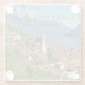 コモロンバルディイタリア ガラスコースター (裏面)