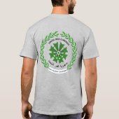 コモロ国旗の独立性お祝いTシャツ Tシャツ (裏面)
