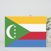 コモロ国旗 カード (スタンド正面)