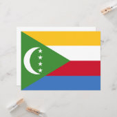 コモロ国旗 カード (正面/裏面インサイチュ)