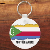 コモロ国旗 キーホルダー (正面)