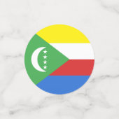コモロ国旗 コンフェッティ (スモール正面)