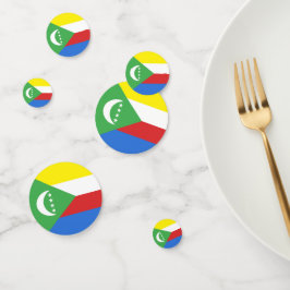 コモロ国旗 コンフェッティ