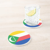 コモロ国旗 コースター (側面)