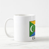 コモロ国旗 コーヒーマグカップ (左)