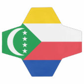 コモロ国旗 サッカーボール (フラット)