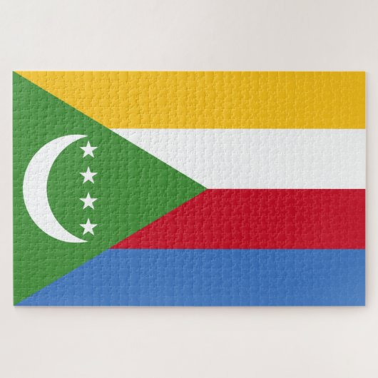 コモロ国旗 ジグソーパズル (横)