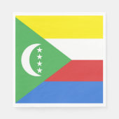 コモロ国旗 スタンダードランチョンナプキン (正面)