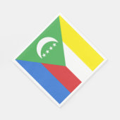 コモロ国旗 スタンダードランチョンナプキン (角)