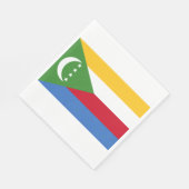 コモロ国旗 スタンダードランチョンナプキン (角)