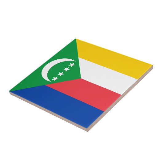 コモロ国旗 タイル (側面)