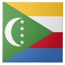 コモロ国旗 タイル