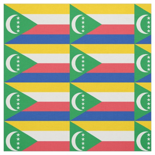 コモロ国旗 ファブリック (見本)