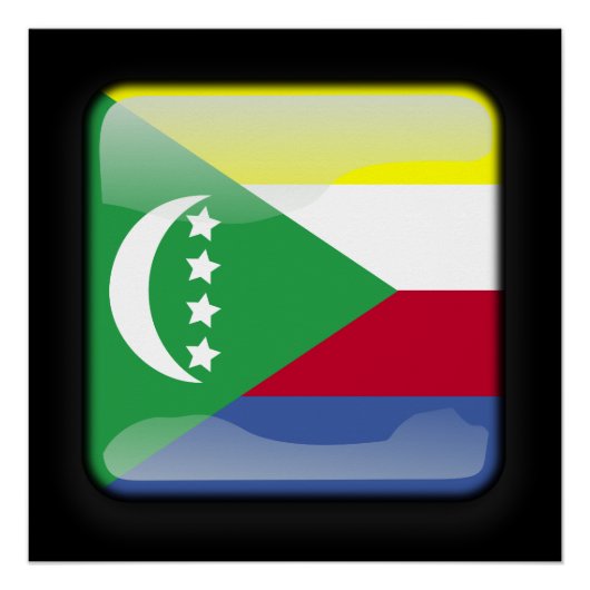 コモロ国旗 ポスター (正面)