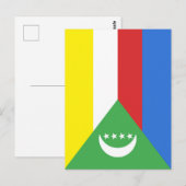 コモロ国旗 ポストカード (正面/裏面)