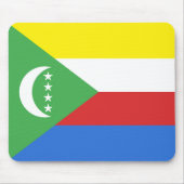 コモロ国旗 マウスパッド (正面)