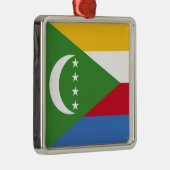 コモロ国旗 メタルオーナメント (右)