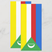 コモロ国旗 メニュー (正面/裏面)