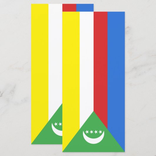 コモロ国旗 メニュー (正面/裏面)