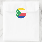 コモロ国旗 ラウンドシール (バッグ)