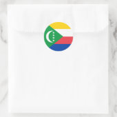 コモロ国旗 ラウンドシール (バッグ)