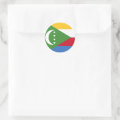 コモロ国旗 ラウンドシール (バッグ)