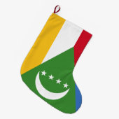 コモロ国旗 ラージクリスマスストッキング (正面 (吊り時))