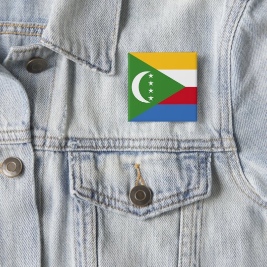 コモロ国旗 缶バッジ (インサイチュ)