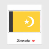 コモロ・ムワリ島国旗（2002年～2003年） シール (シート)