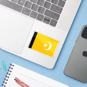 コモロ・ムワリ島国旗（2002年～2003年） シール (ノートパソコンとiPhone)