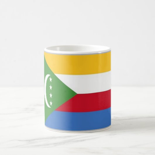 コモロ – 国旗 – コーヒーマグカップ (中央)