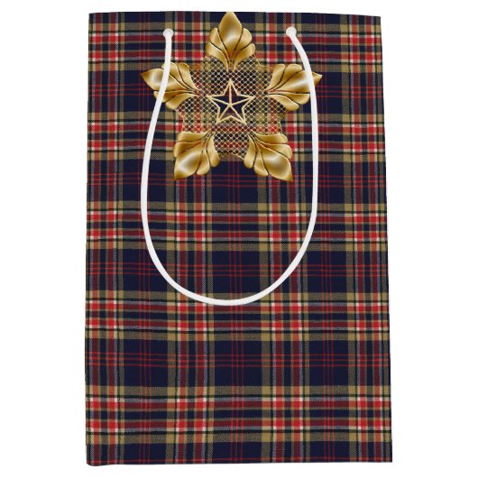 コモンウェルスオリジナルスコットランドタータンチェック ミディアムペーパーバッグ (正面)