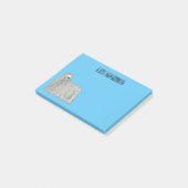 コモンドー犬の漫画イラストレーション ポストイット (アングル)