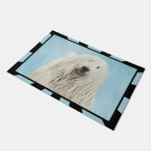 コモンドー絵画ズ – かわいいオリジナルドッグアート ドアマット (アングル)