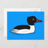 コモンマーガンサー ポストカード (正面/裏面)