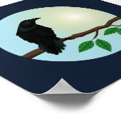 コモン・レイヴンイラストレーション ポスター (角)